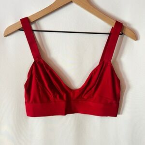 Parade Bold Red Re:Play Scoop Bralette Size 1 Seamless Wireless Soft Stretch
